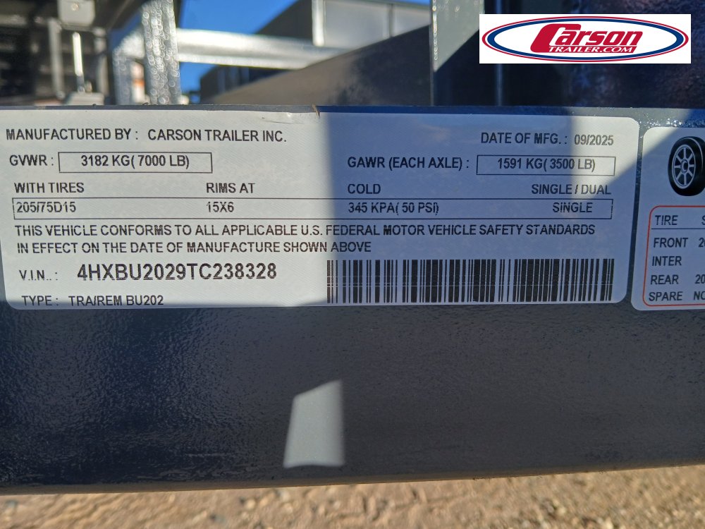 82x20 Carson Trailer Utility