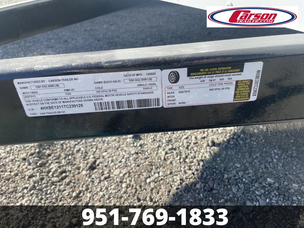 72x12 Carson Enclosed Cargo