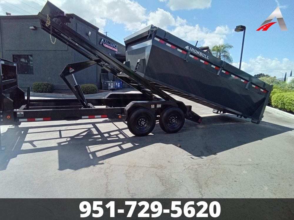 2024 IRONBULL 7' X 16' GOOSNECK ROLLOFF DUMP TRAILER