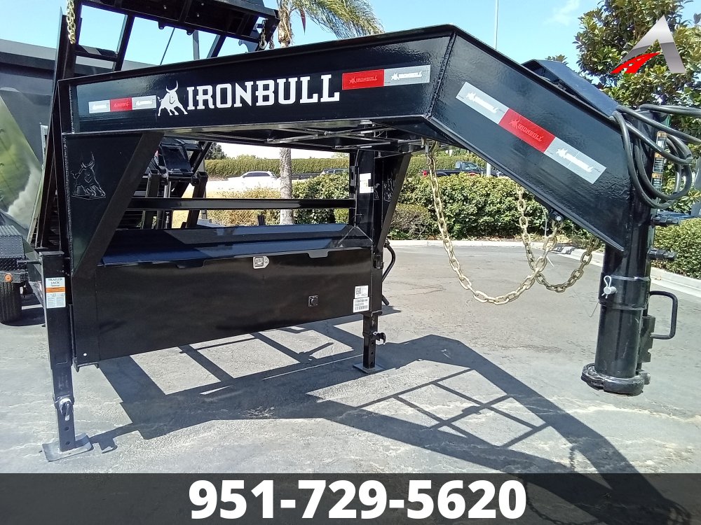 2024 IRONBULL 7' X 16' GOOSNECK ROLLOFF DUMP TRAILER