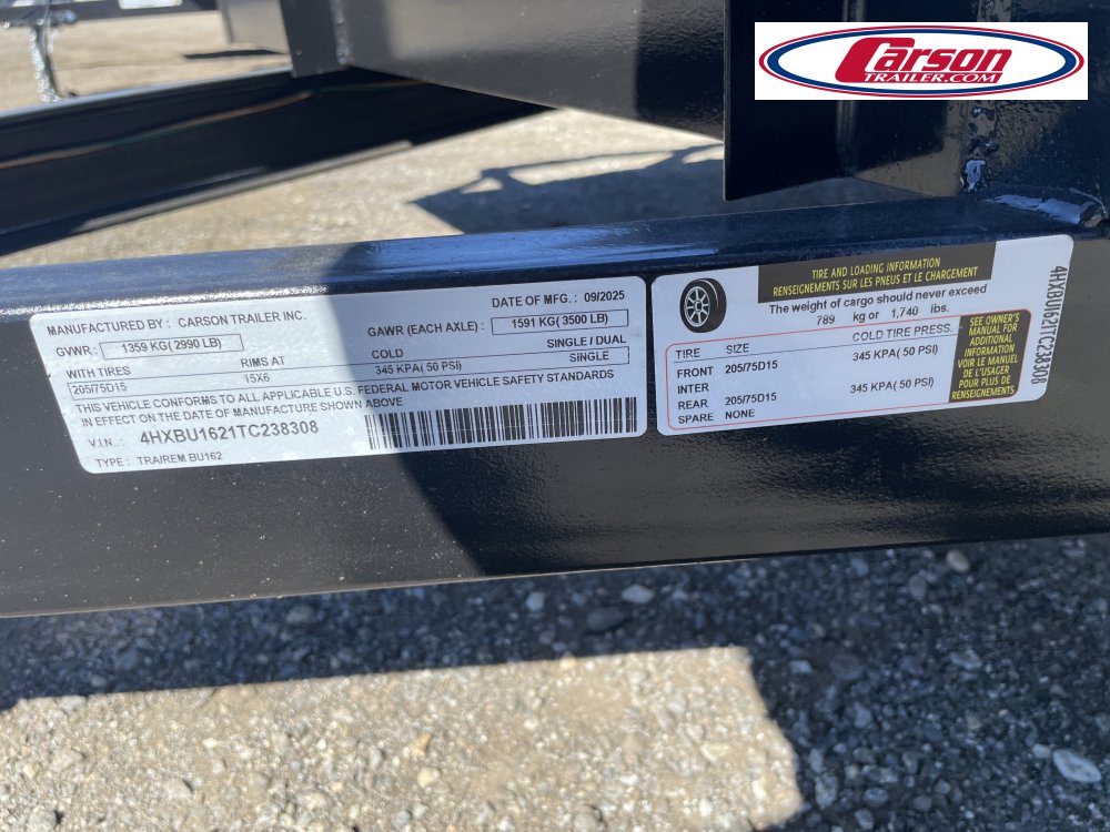 82x16 Carson Trailer Utility