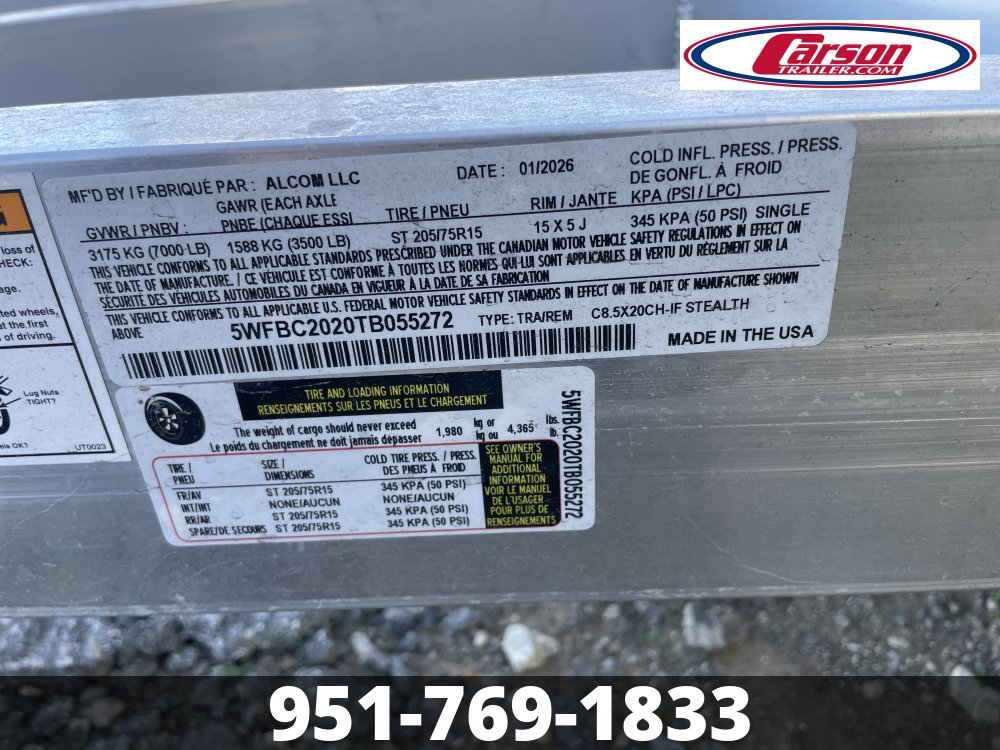 102x20 Stealth Enclosed Car Hauler