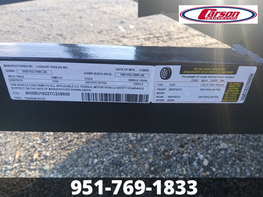 77 X 16 UTILITY W/ RAMPS AND STORAGE