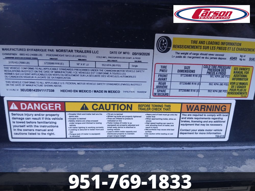 83"x14' IronBull Dump