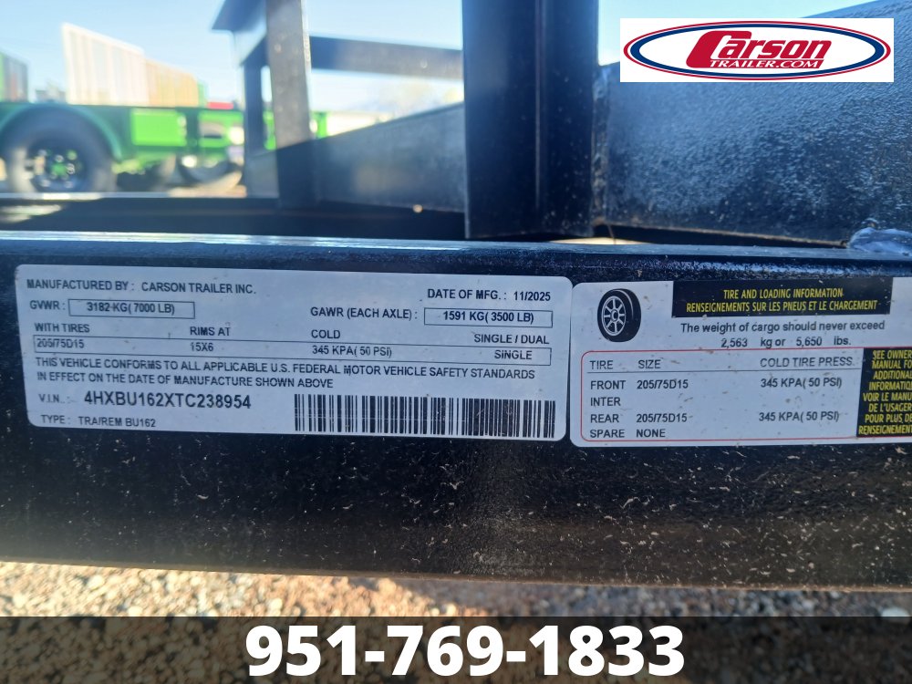 77 X 16 UTILITY W/ RAMPS AND STORAGE