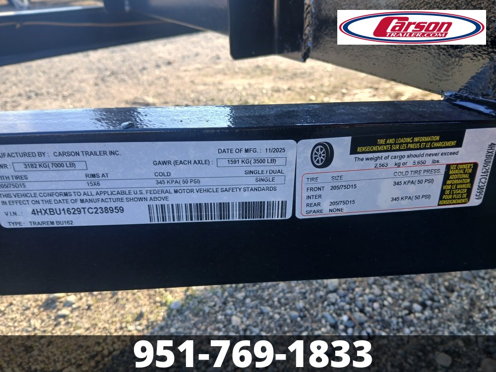 77 X 16 UTILITY W/ RAMPS AND STORAGE