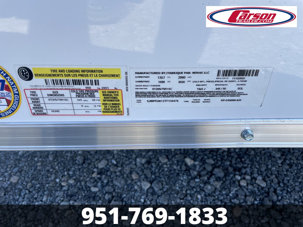 60x8 Pace American Enclosed Cargo