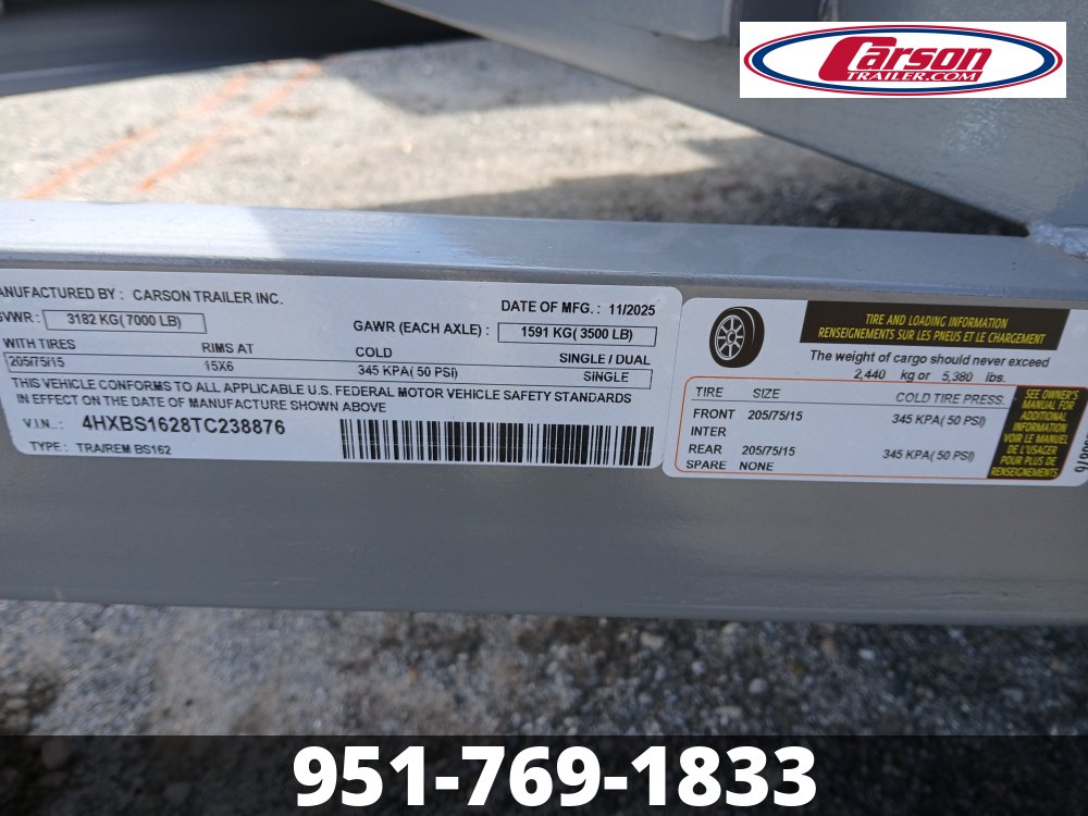 82x16 Carson Open Car Hauler