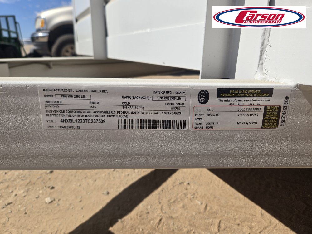 83x12 Carson Trailer Landscape Trailer