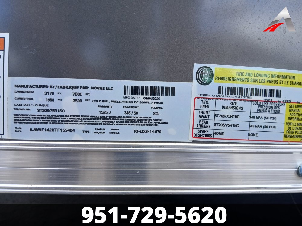 84"x14' Formula Enclosed Cargo