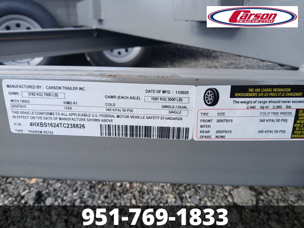 82x16 Carson Open Car Hauler