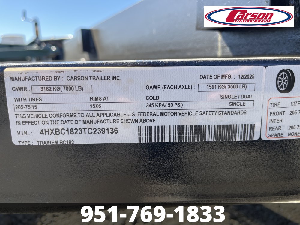 82x18 Carson Open Car Hauler