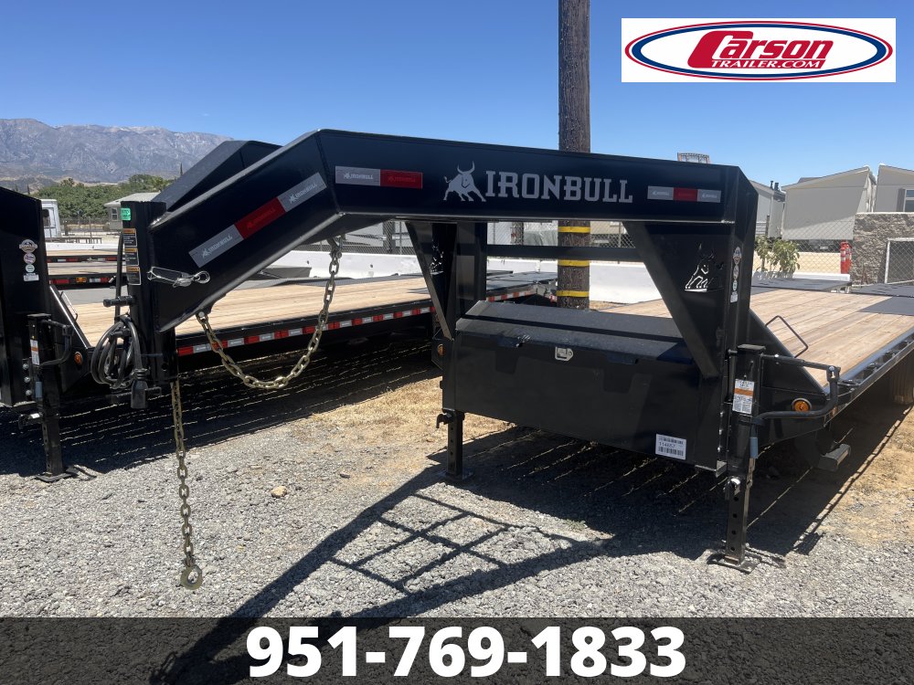 2024 IRON BULL 102" X 25' GOOSENECK DECKOVER FLATBED