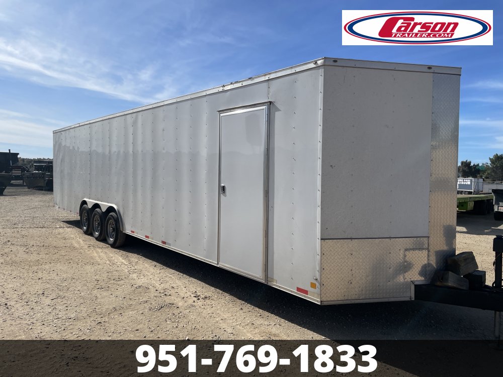 CONSIGNMENT 8.5 X 34 ENCLOSED TRAILER V NOSE "SOLD AS IS NO WARRANTY "