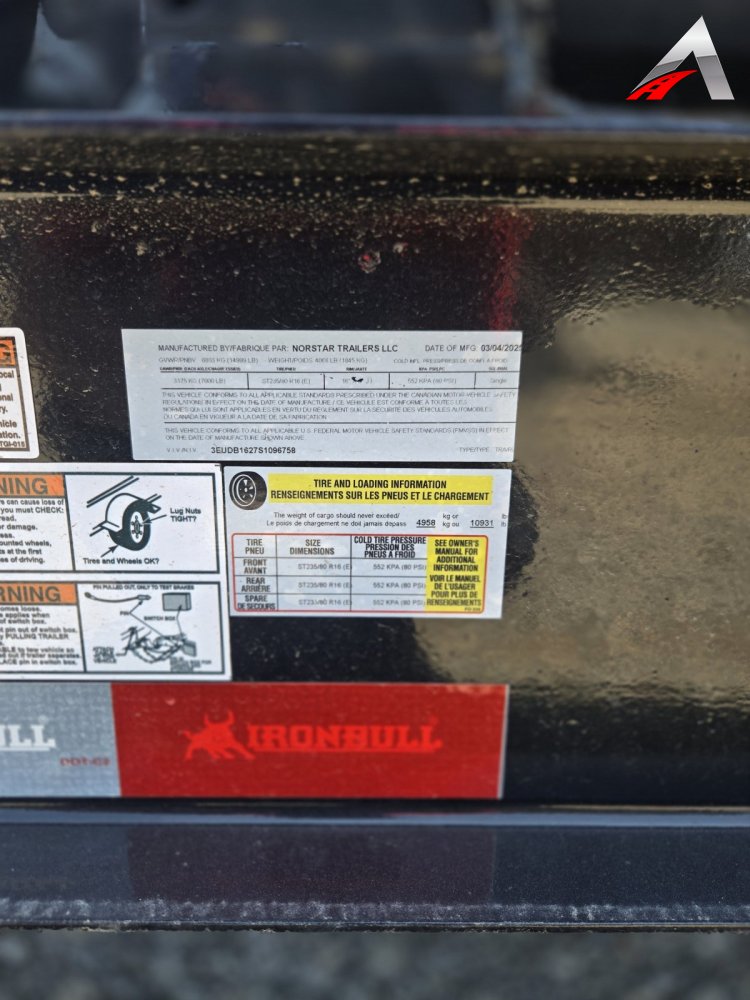 83x16 Iron Bull ROLL OFF TRAILER