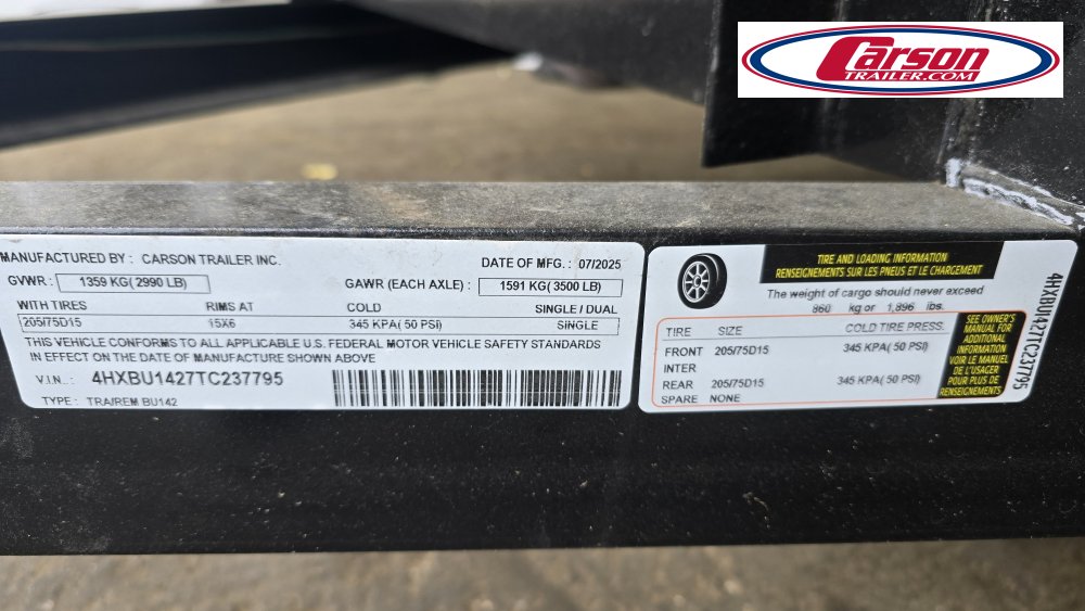 77x14 Carson Trailer Utility