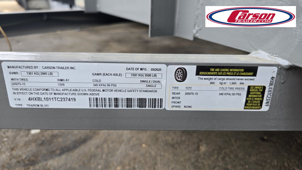 60x10 Carson Trailer Landscape Trailer