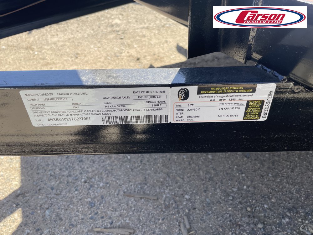 77x10 Carson Trailer Utility