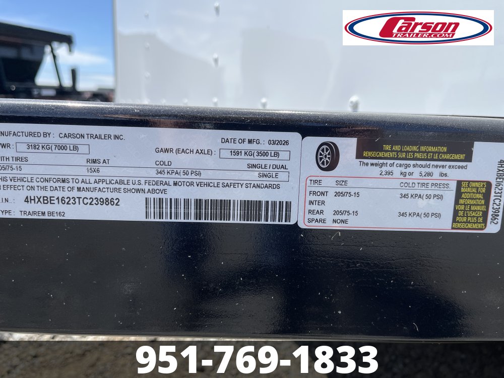 96x16 Carson Enclosed Cargo
