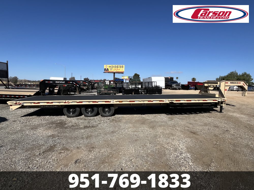 2024 MAXXD 8.5' X 36' GOOSENECK TRIPLE AXLE FLATEBED TRAILER