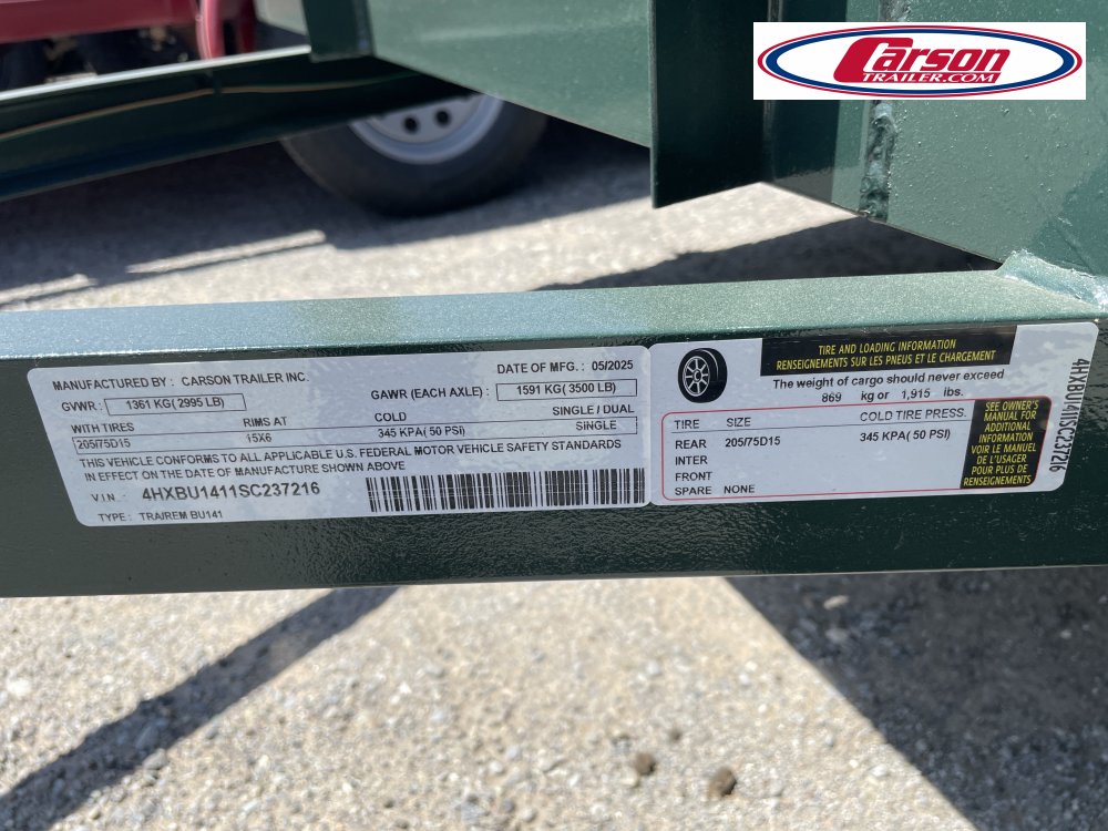 77x14 Carson Trailer Utility