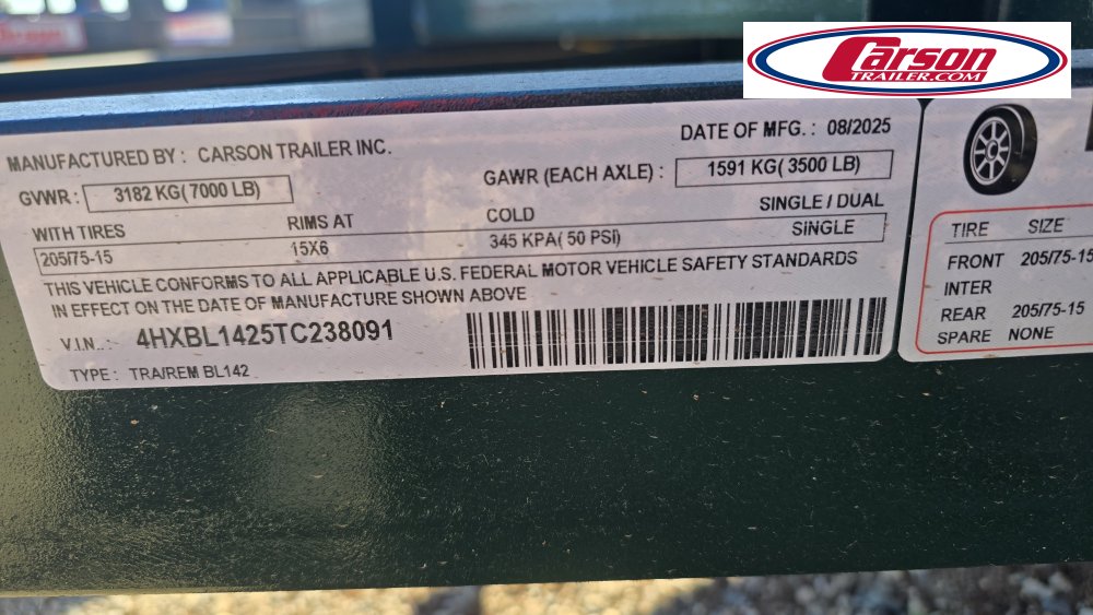 77x14 Carson Trailer Landscape Trailer