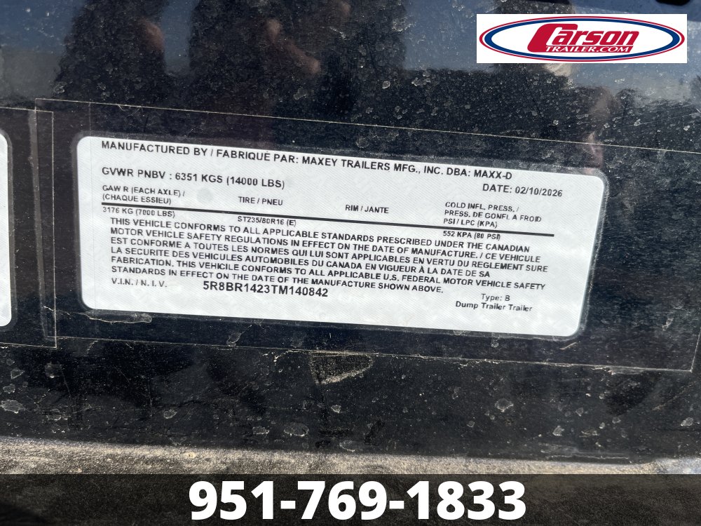 83x14 Maxx-D ROLL OFF TRAILER