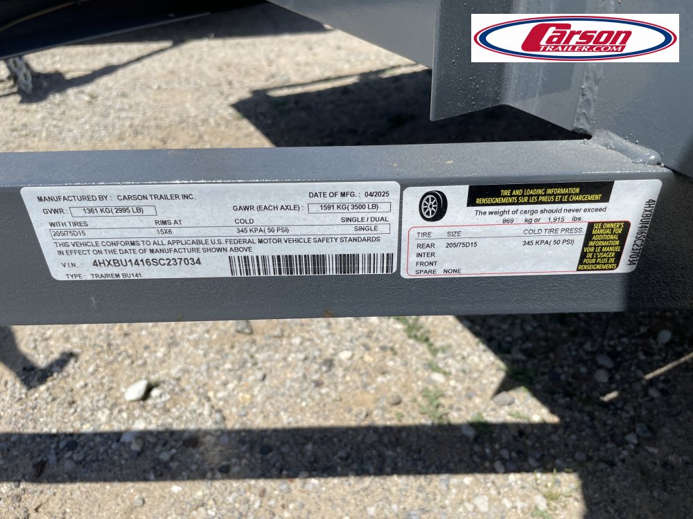 77x14 Carson Trailer Utility