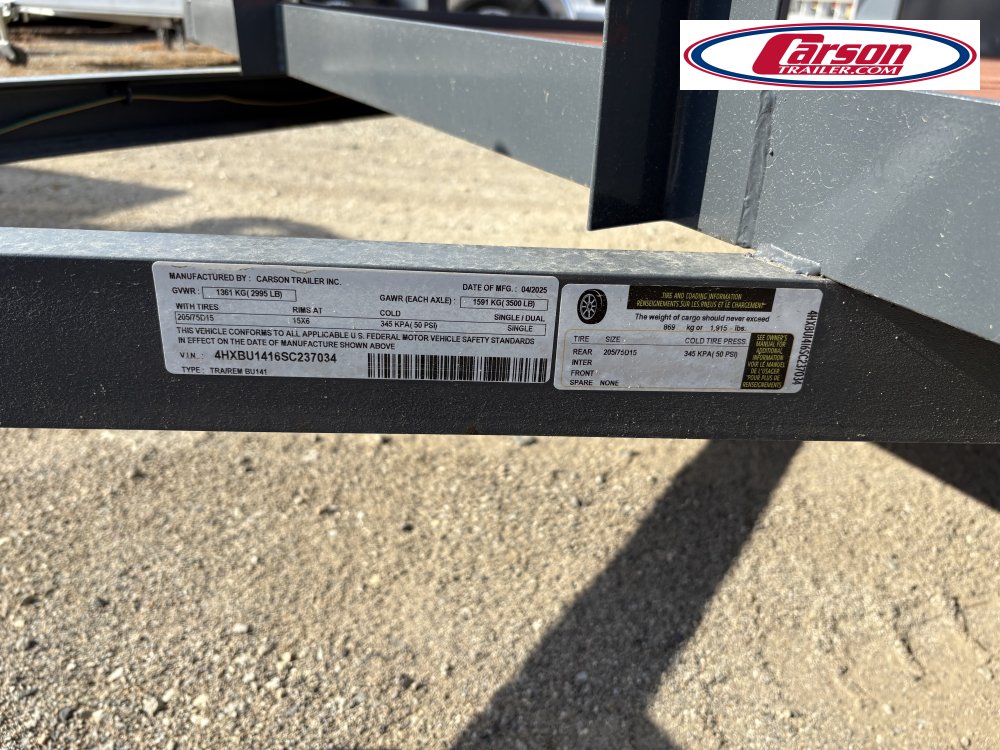 77x14 Carson Trailer Utility