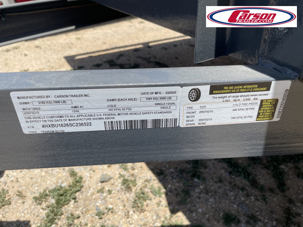 83x16 Carson Trailer Utility