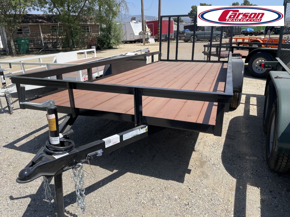6.5X16 T/A STANDARD UTILITY BRAKES ON 1 AXLE 77" BETWEEN FENDERS BACK RAMP GATE,