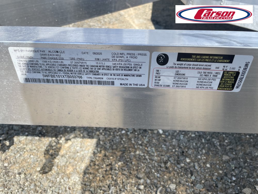 72x10 Stealth Trailers Enclosed Cargo