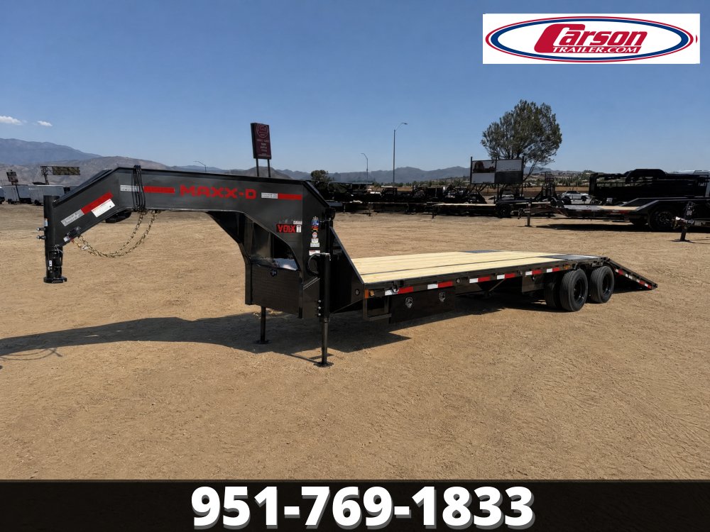 102"x32' flatbed gooseneck power dove tail