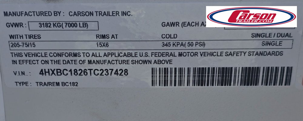 83x18 Carson Trailer Open Car Hauler