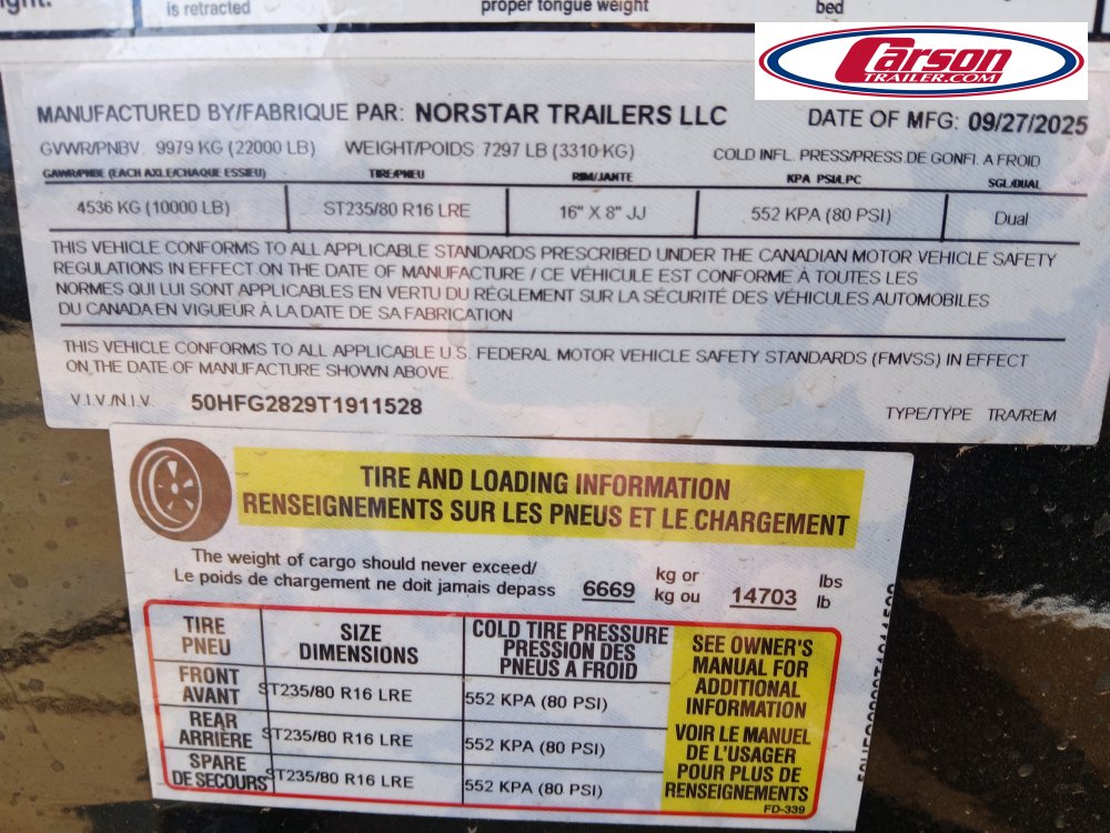 102x28 Norstar Trailers Deck over Flatbed