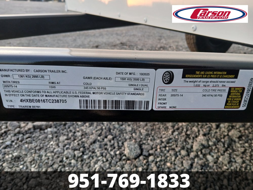 60x8 Carson Enclosed Cargo