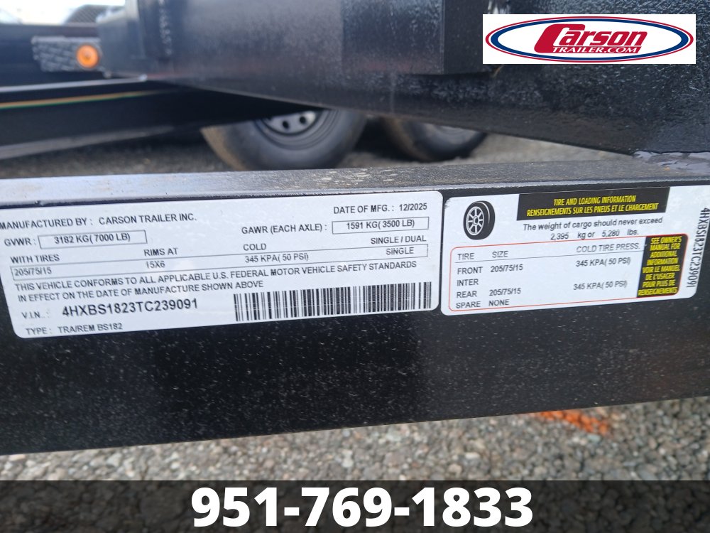 77x18 Carson Open Car Hauler