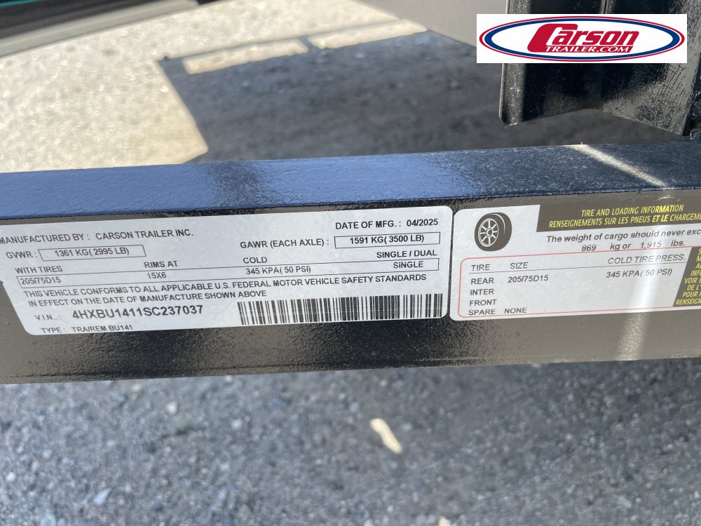 83x14 Carson Trailer Utility