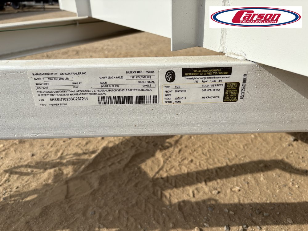 82x16 Carson Trailer Utility