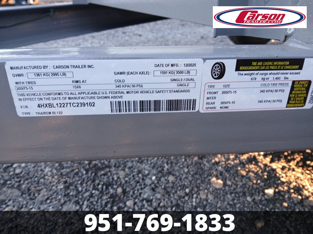 77x12 Carson Landscape Trailer