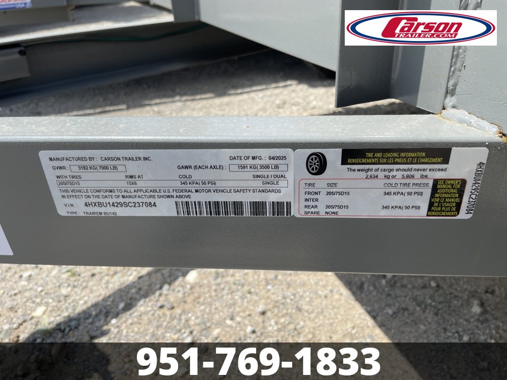 83x14 Carson Trailer Utility