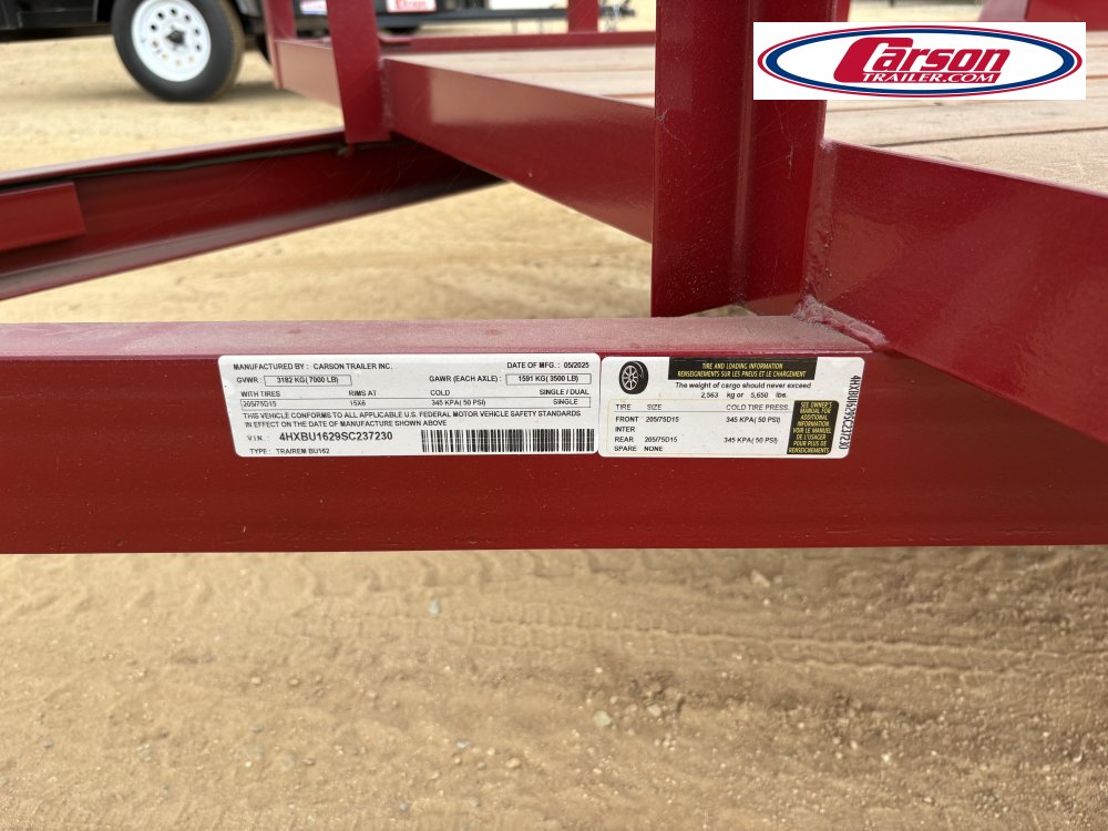 82x16 Carson Trailer Utility