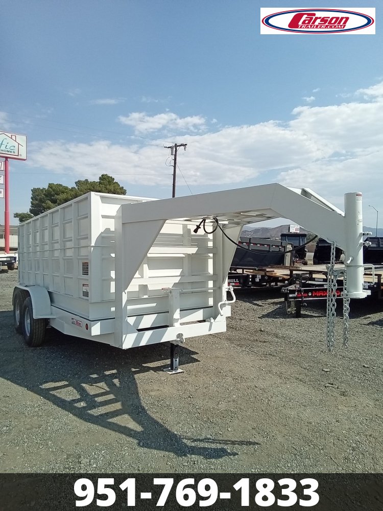 2024 CARSON T/A 7' X 14' GOOSENECK DUMP TRAILER