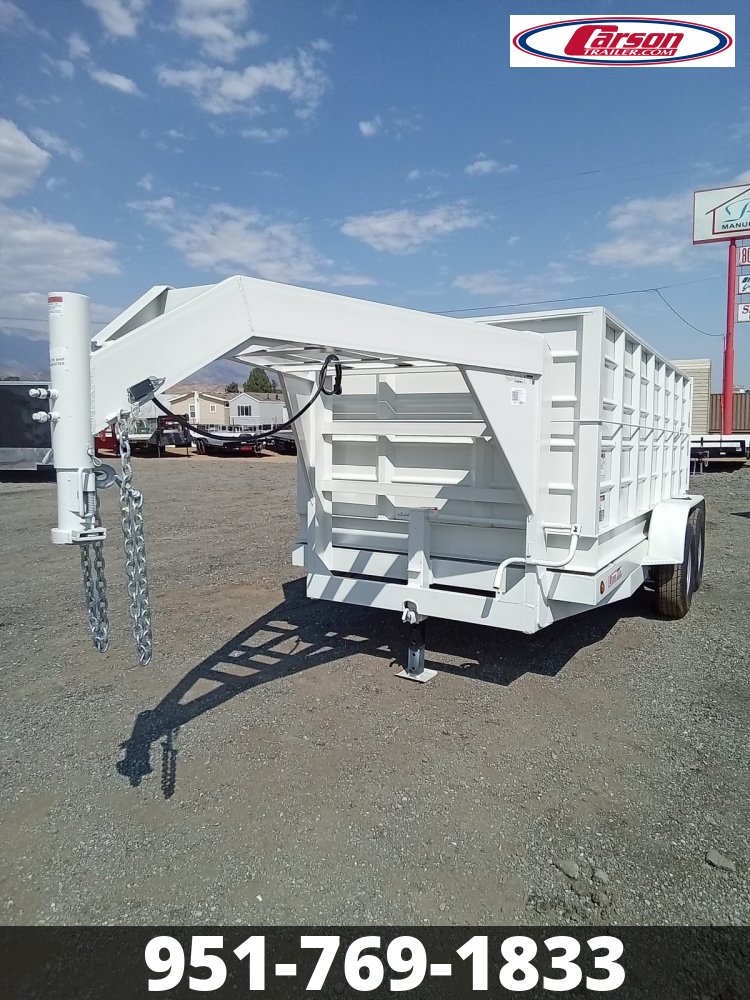 2024 CARSON T/A 7' X 14' GOOSENECK DUMP TRAILER