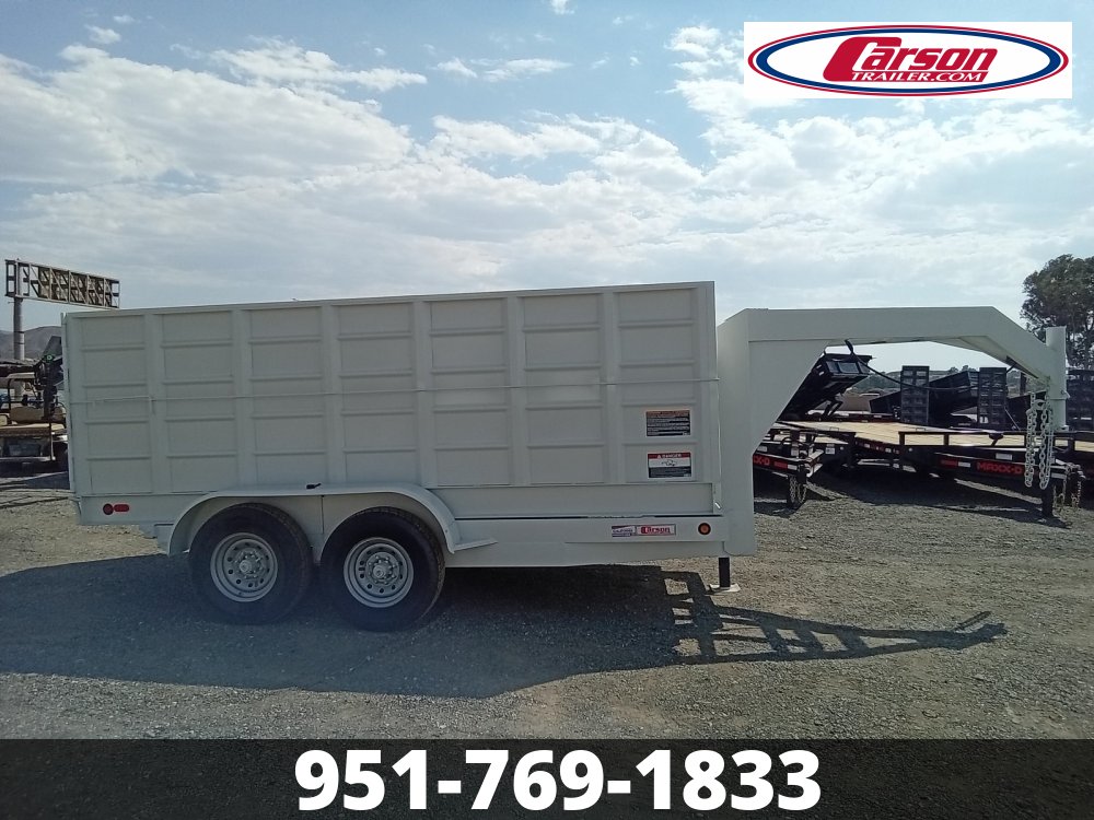 2024 CARSON T/A 7' X 14' GOOSENECK DUMP TRAILER