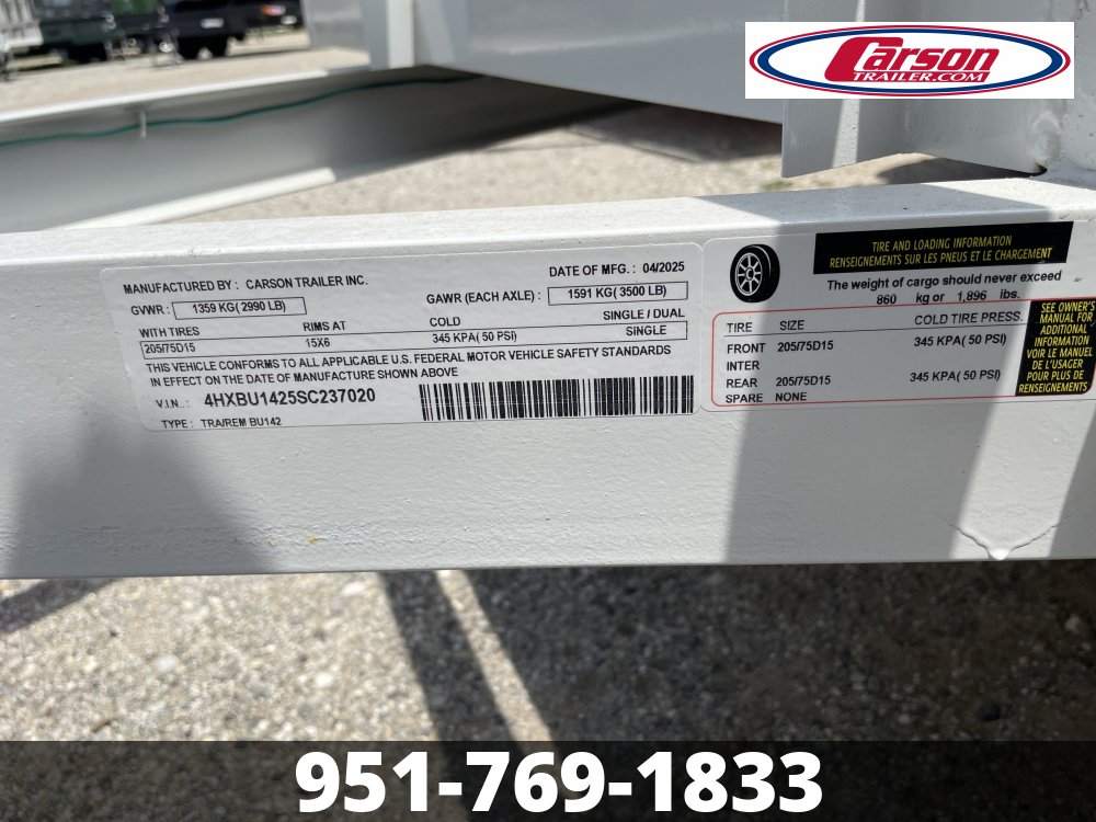 83x14 Carson Trailer Utility