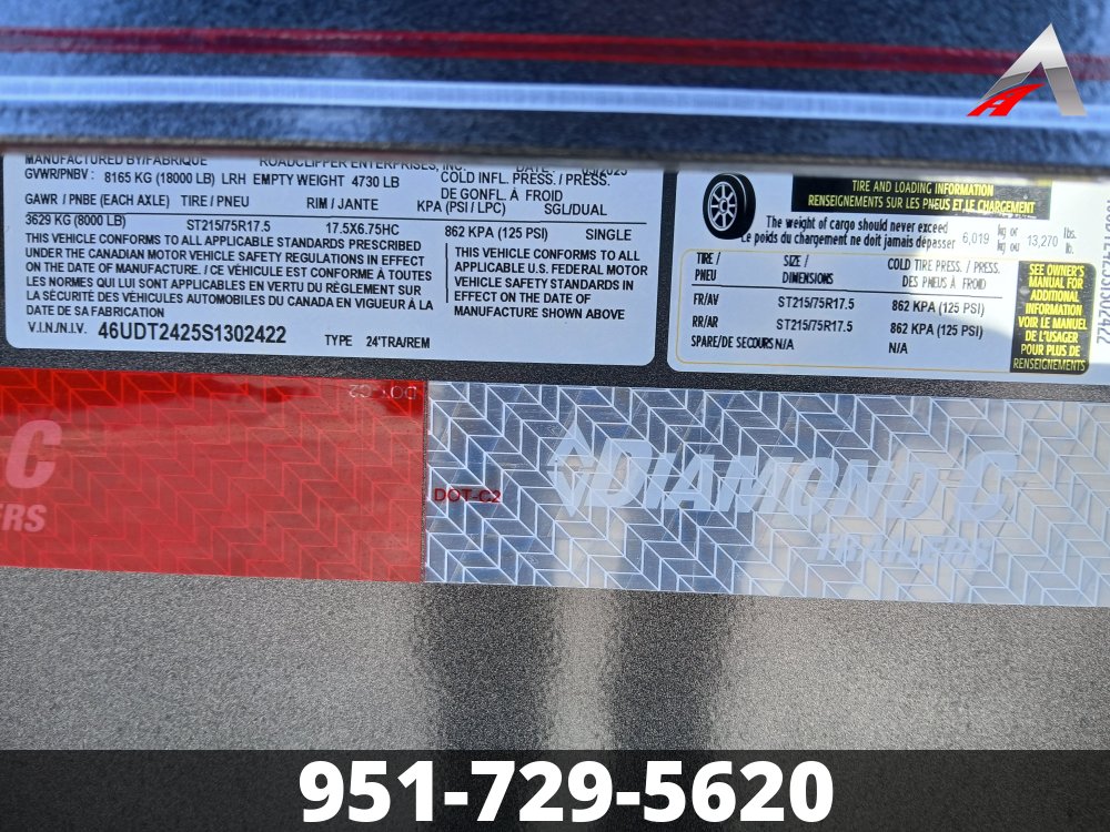 82x24 Diamond C Tilt Deck