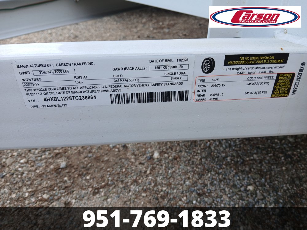 82x12 Carson Landscape Trailer