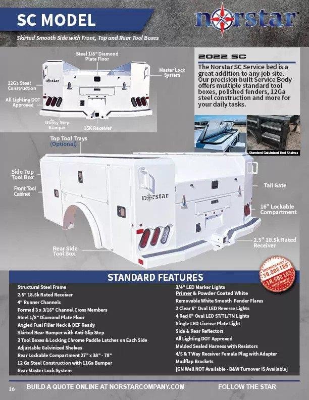 2023 Norstar SC Truck Bed 8'6"x90"x58" CTA