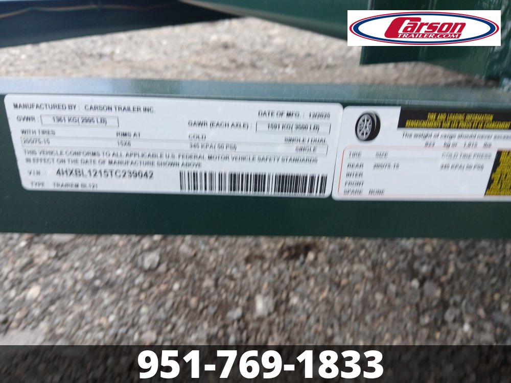 77x12 Carson Landscape Trailer